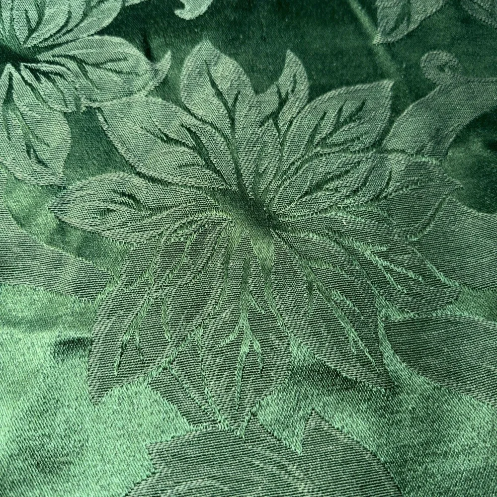 St Nicholas Square Emerald Green Tablecloth Fabric Oblong Rectangle 60 x 104
